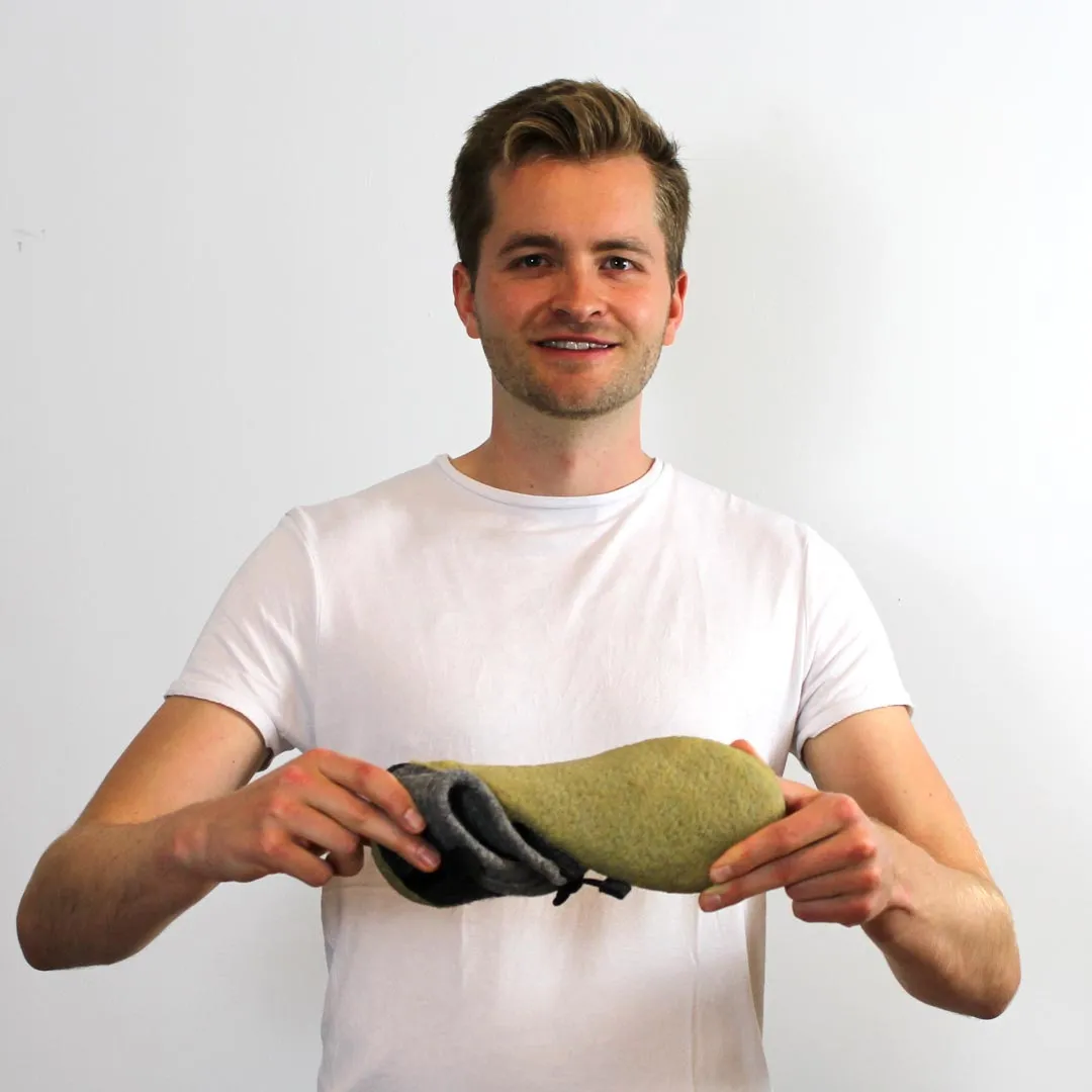 WoolFit® Barefoot Slippers Nomad, light gray