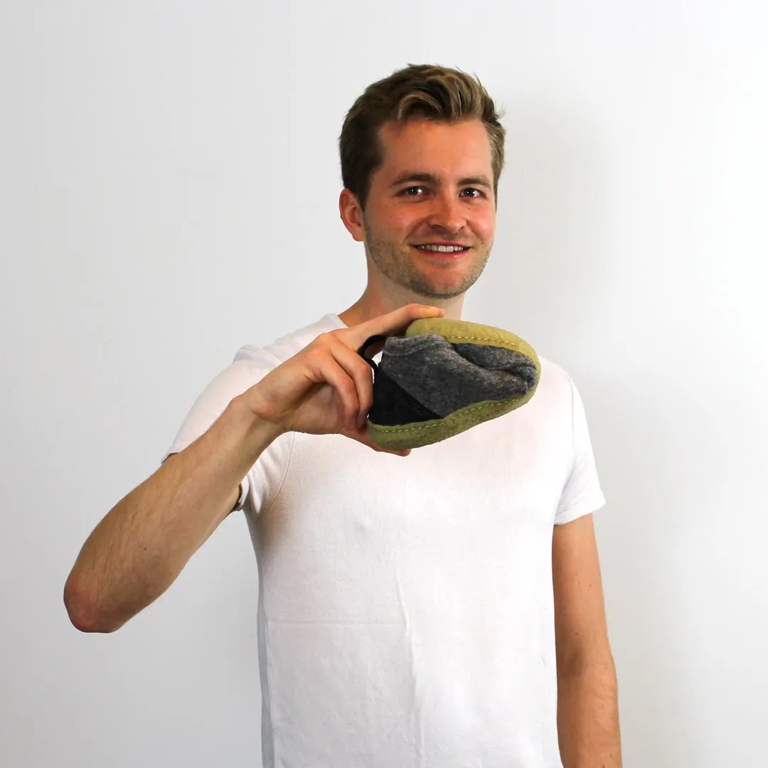 WoolFit® Barefoot Slippers Nomad, light gray