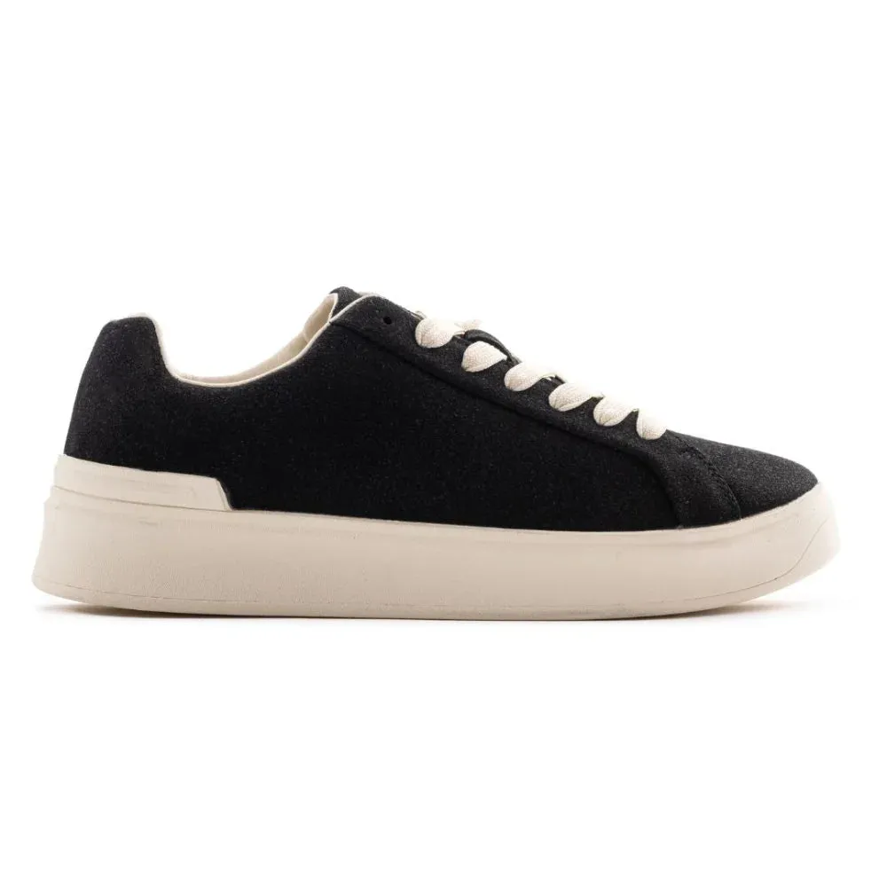 ZARA MONOCHROME SUEDE LEATHER SNEAKERS 2216-320-400-BLK
