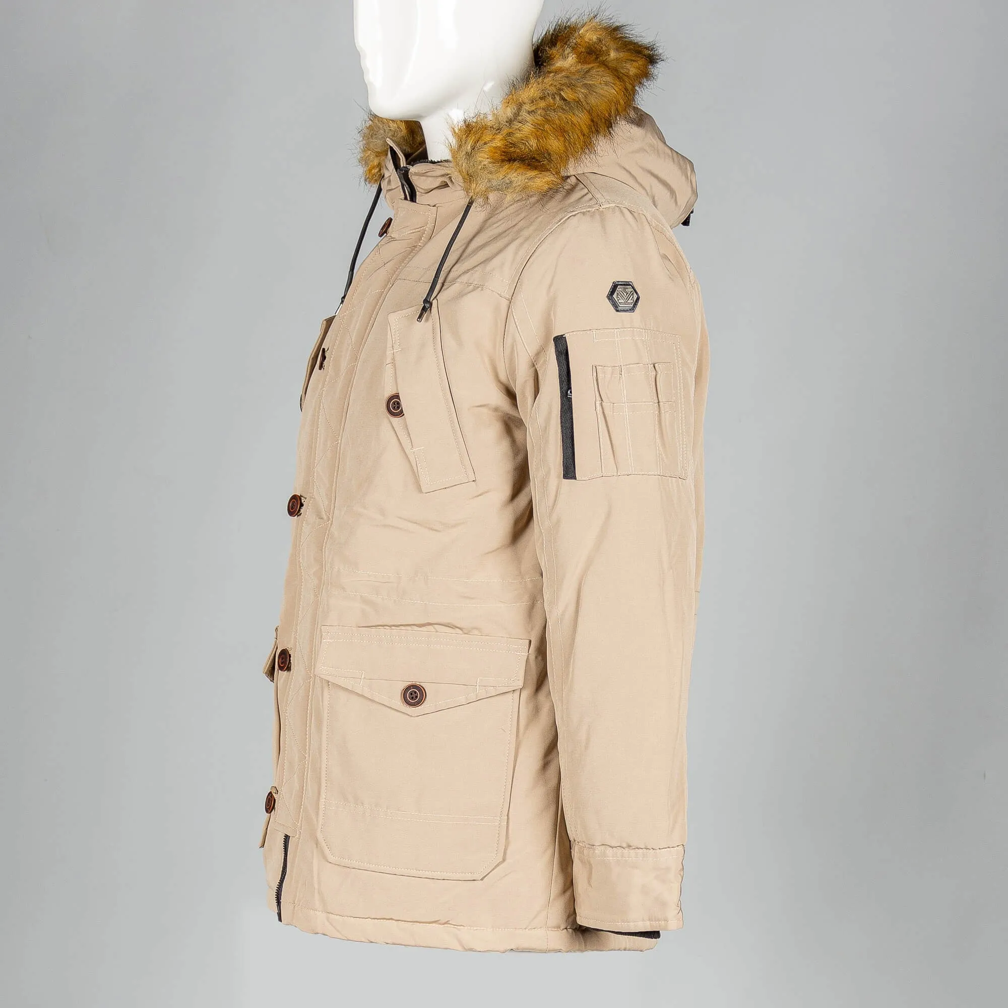 Zimná bunda MZ72 Lestyle Parka béžová
